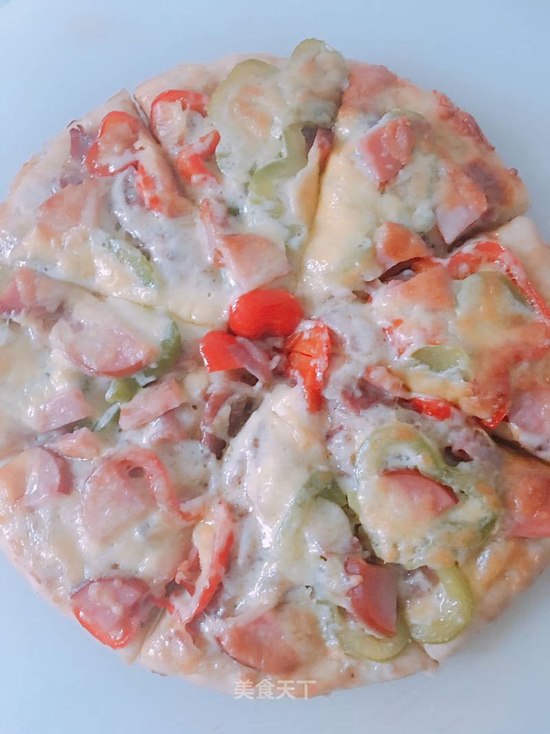 Bacon Ham Pizza recipe