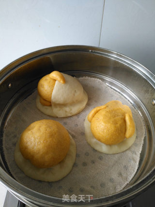 Lazy Egg and Bean Paste Buns recipe