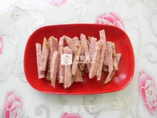 #aca烤明星大赛# Pleurotus Eryngii and Red Sausage Rolls recipe