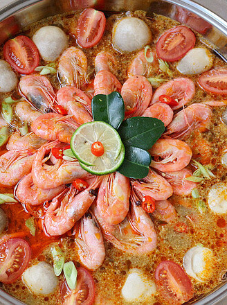 Arctic Shrimp Tom Yum Hot Pot recipe
