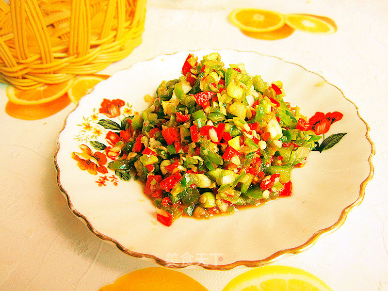 Garlic with Double Pepper recipe