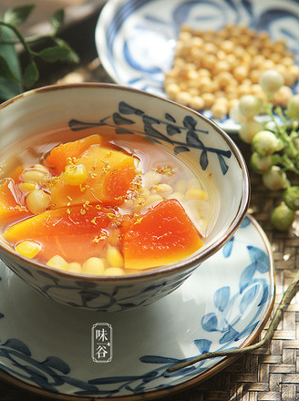 Papaya Corn Soy Sweet Soup recipe