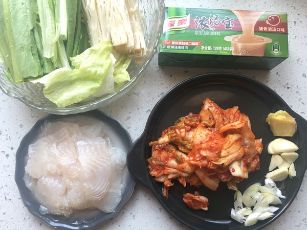 Kimchi Long Lee Fish Hot Pot recipe