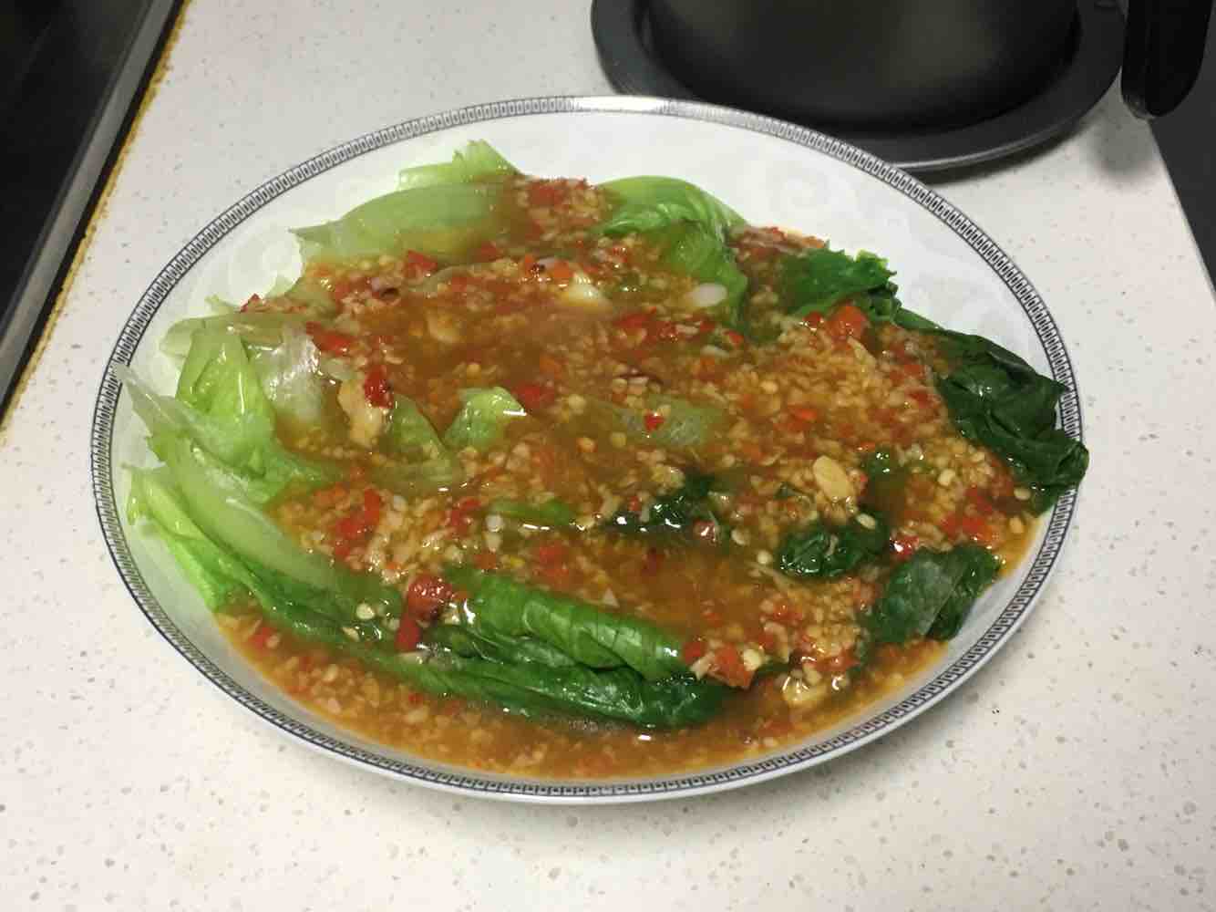 Lettuce in Oyster Sauce recipe