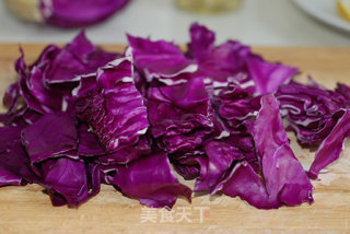 Purple Cabbage Lotus Root Slices recipe