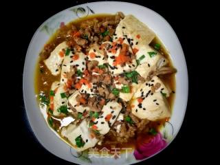 Braised Tofu with Diced Pork recipe