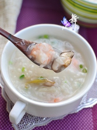 Mushroom Seafood Congee recipe