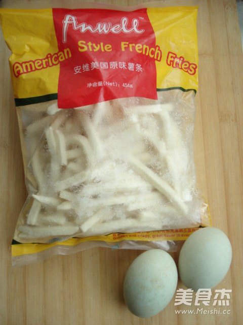 Salted Egg Yolk Baked French Fries recipe