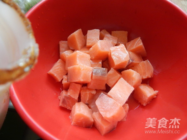 Crispy Salmon Cubes recipe