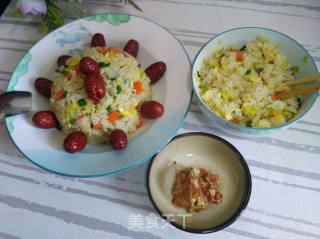 Fried Rice with Mixed Vegetables and Eggs recipe