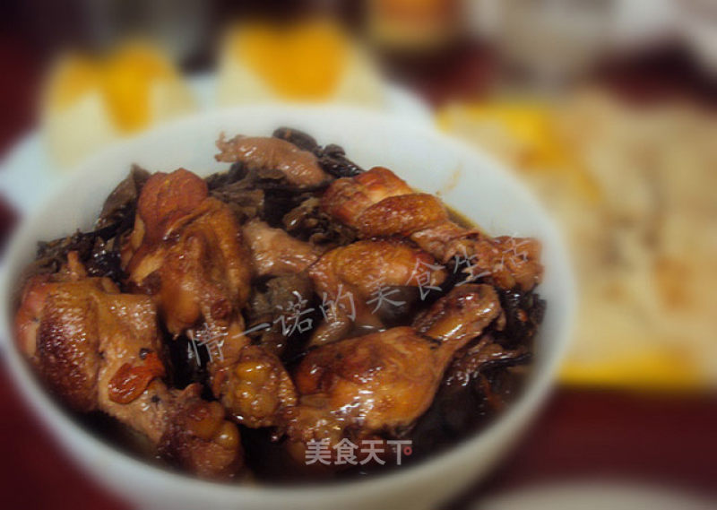 【chicken Stewed Mushrooms】——a Veritable Mountain Game