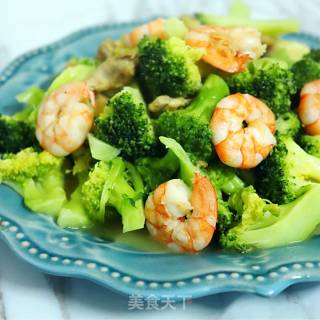 Fried Broccoli with Shrimp recipe