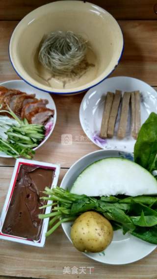 Duck Blood Vermicelli Soup recipe