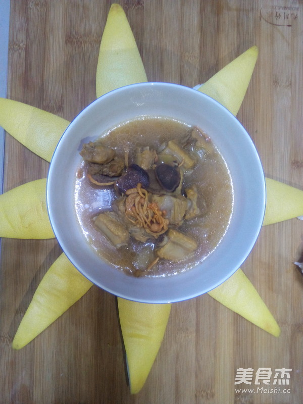 Stewed Cordyceps with Deer Antler Ribs recipe