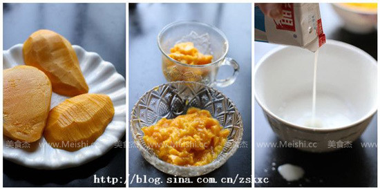 Mango Custard Pudding recipe