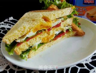 #trust之美# Sausage and Cheese Sandwich recipe