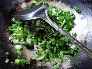 Fried Rice with Shredded Pork and Vegetable Core (curry Flavor) recipe