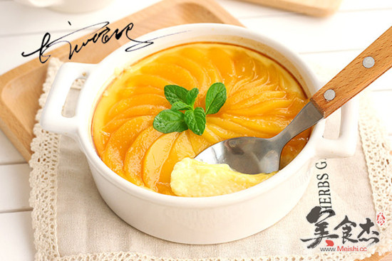 Caramelized Yellow Peach Roasted Brulee recipe