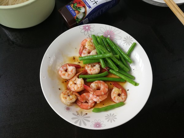 Shrimp and Beans Cold Noodles recipe