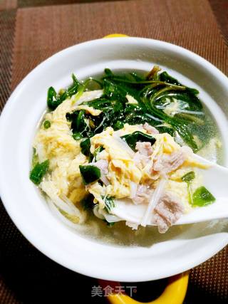 #春食野菜香#malantou Egg and Pork Soup recipe