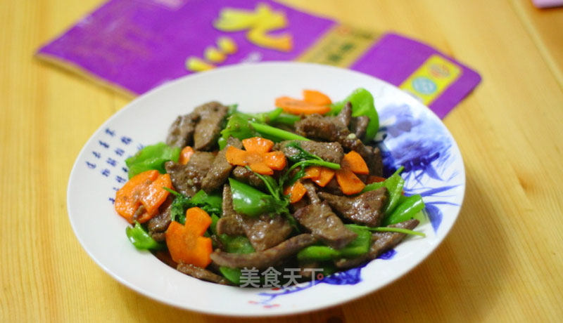 Home Cooking: Stir-fried Pork Liver with Green Pepper recipe