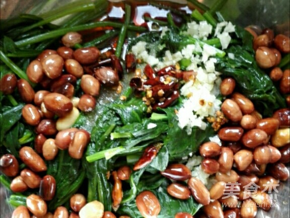 Nuts Spinach recipe