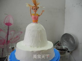 Gradient Barbie Cake recipe