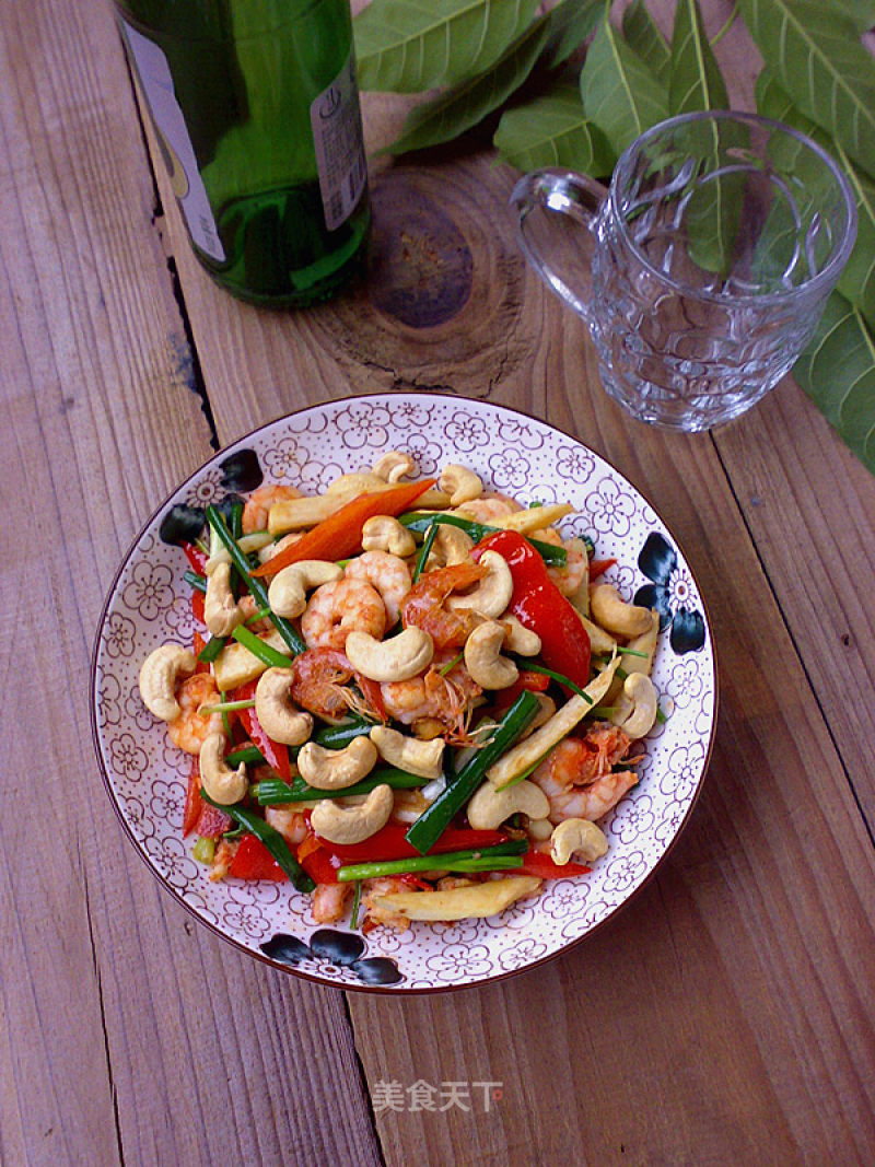 Stir-fried Double Shrimp with Rice and White Chili