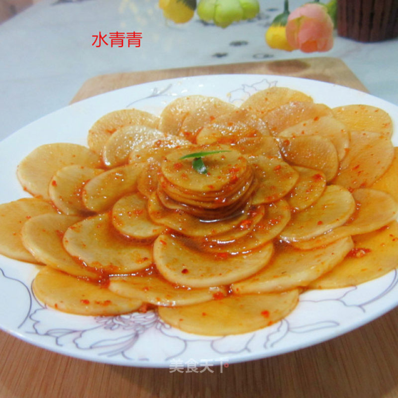 Mixed White Radish Slices recipe