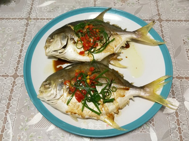 Steamed Pomfret recipe