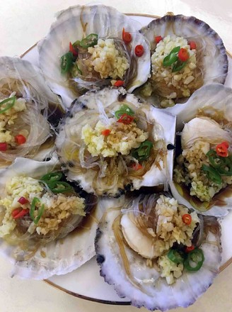 Steamed Scallops with Garlic Vermicelli recipe