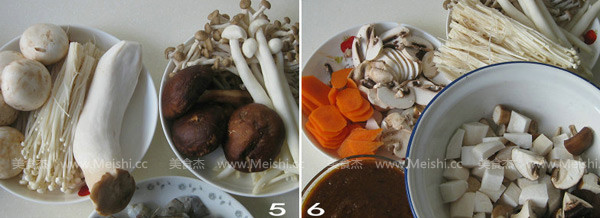 Assorted Mushroom Stew Pot with Black Pepper Sauce recipe