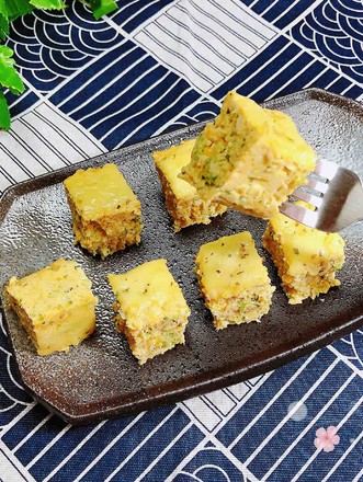 Broccoli Corn Chicken Cake (cheese Baked Version) recipe