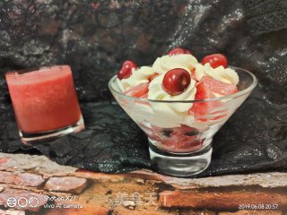 Watermelon with Cream recipe