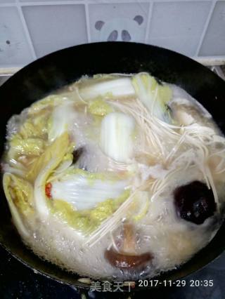 Stomach-warming Green Vegetable Pot (baby Vegetable and Mushroom Tofu Pot) recipe