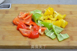 Stir-fried Mushrooms with Colored Peppers recipe