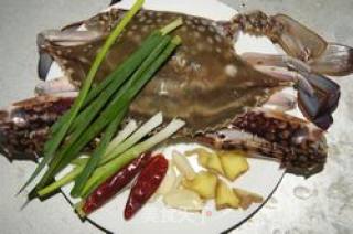 Fried Crab with Ginger and Spring Onion recipe