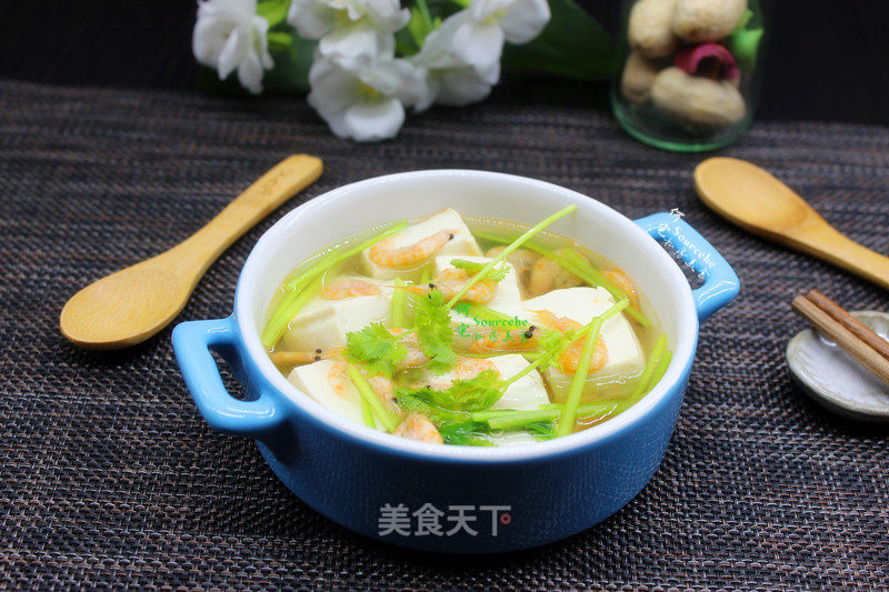 Fresh Krill Tofu Soup