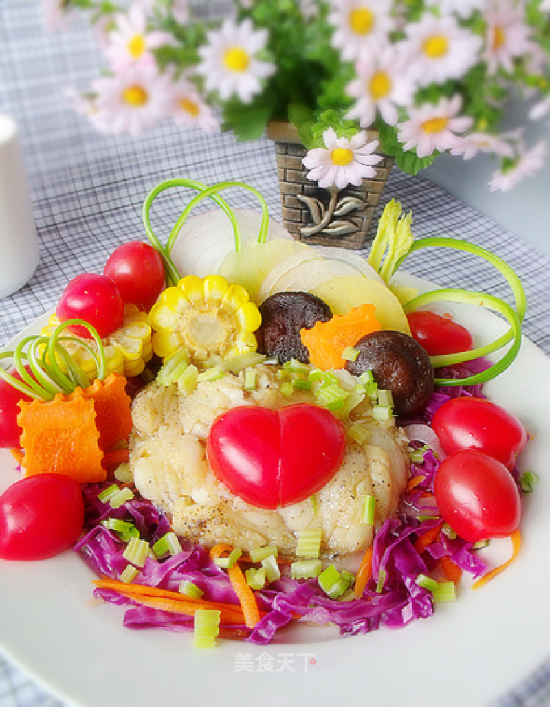 Light Body Detoxification-steamed Cod with Mushrooms recipe