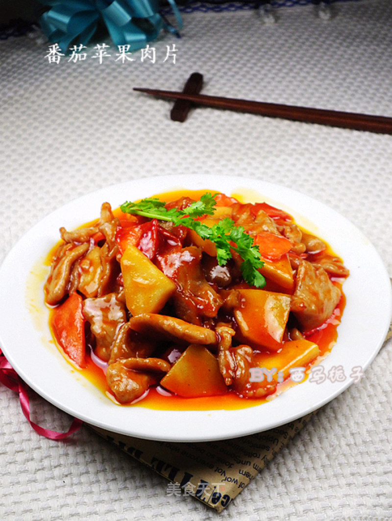 Sweet and Sour Tomato and Apple Meat Slices recipe