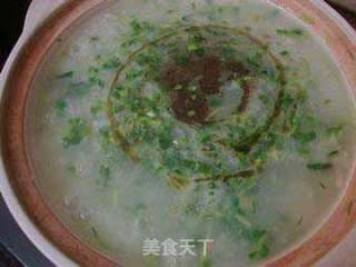 Stomach-warming Porridge----【pea-tip Chicken Porridge】 recipe