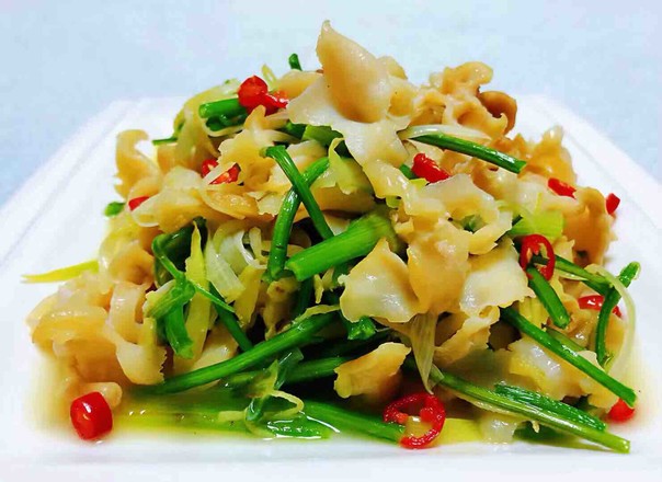 Fried Conch Slices with Green Onion recipe