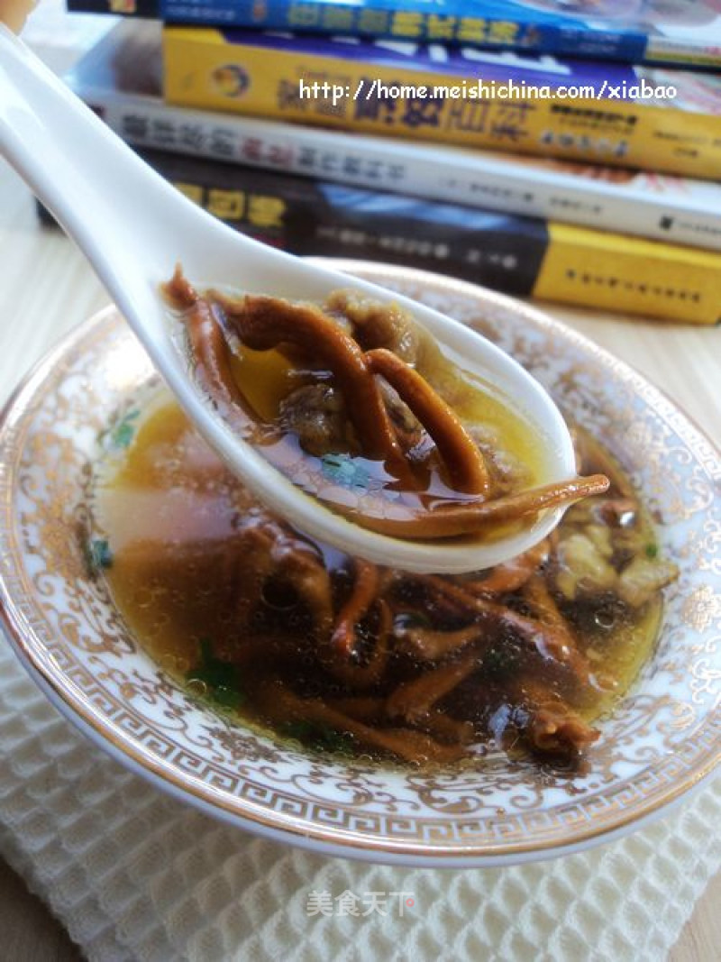 【cordyceps Minced Meat Soup】 recipe