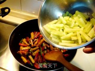 Private Dish "black Pepper Fragrant Dried Bamboo Shoots" recipe