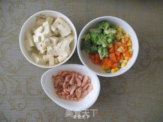 Colorful Antarctic Krill Tofu Soup recipe