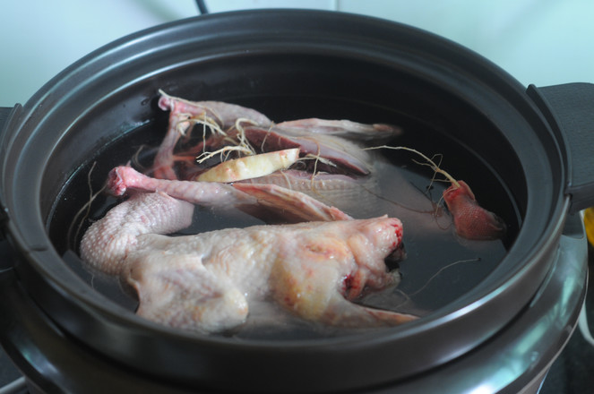 Ginseng and Quail Pot recipe