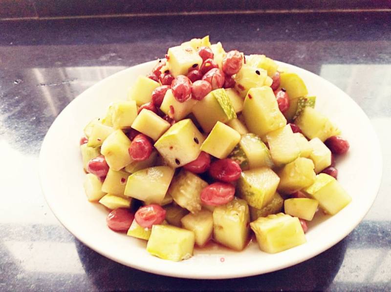 Stupid Cucumber Mixed with Peanuts recipe