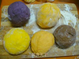 Colorful Steamed Buns recipe