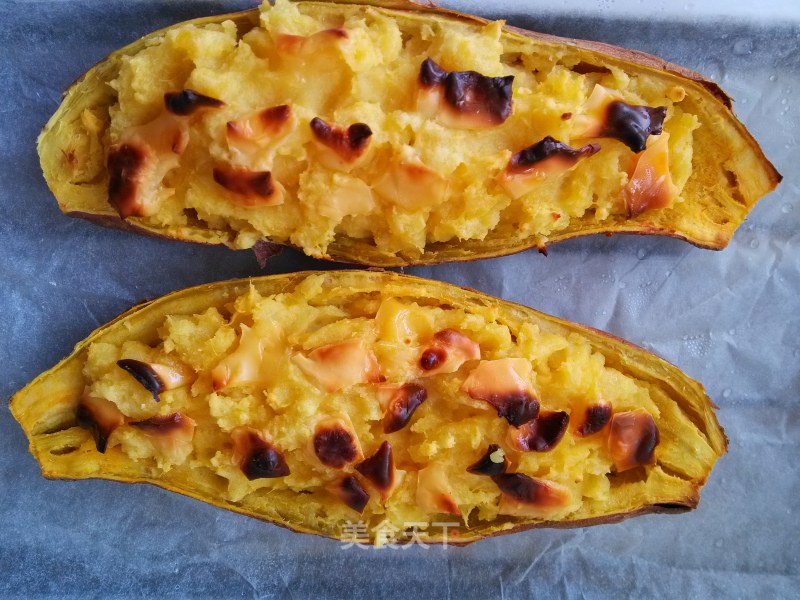 Baked Sweet Potato with Cheese Cheese recipe