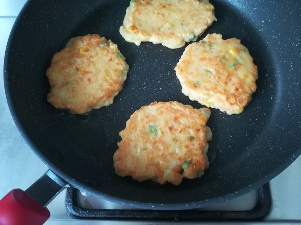 Mixed Vegetable Rice Pancakes recipe